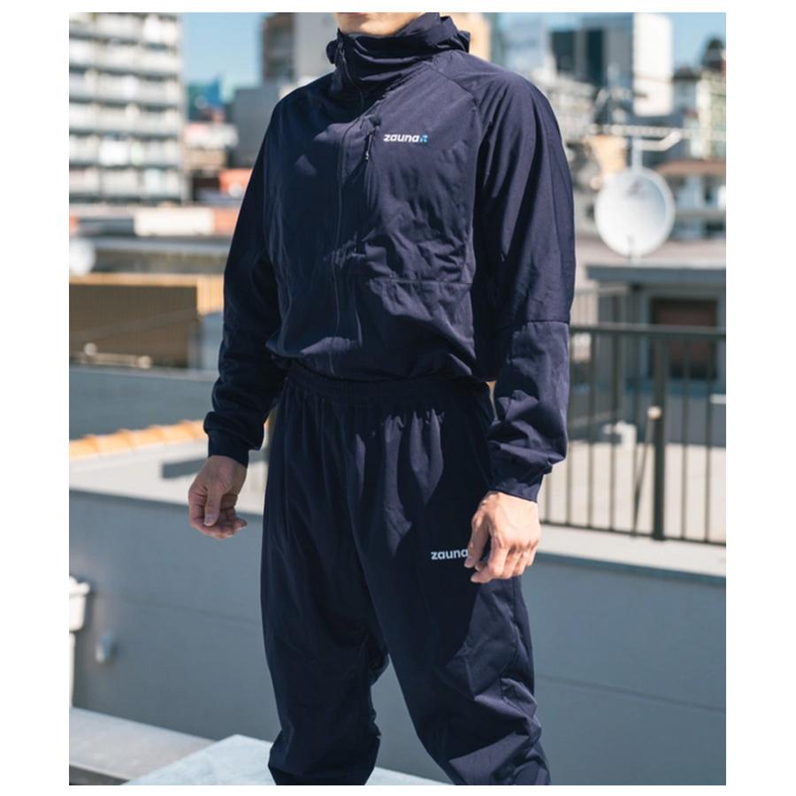 zauna ザウナスーツ ブラック ブルー カーキ 収納袋付 suit サウナ