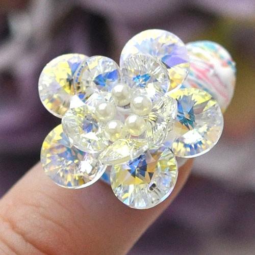 スワロフスキー フラワー パーツ ネイル 手作り ハンドメイド スワロ