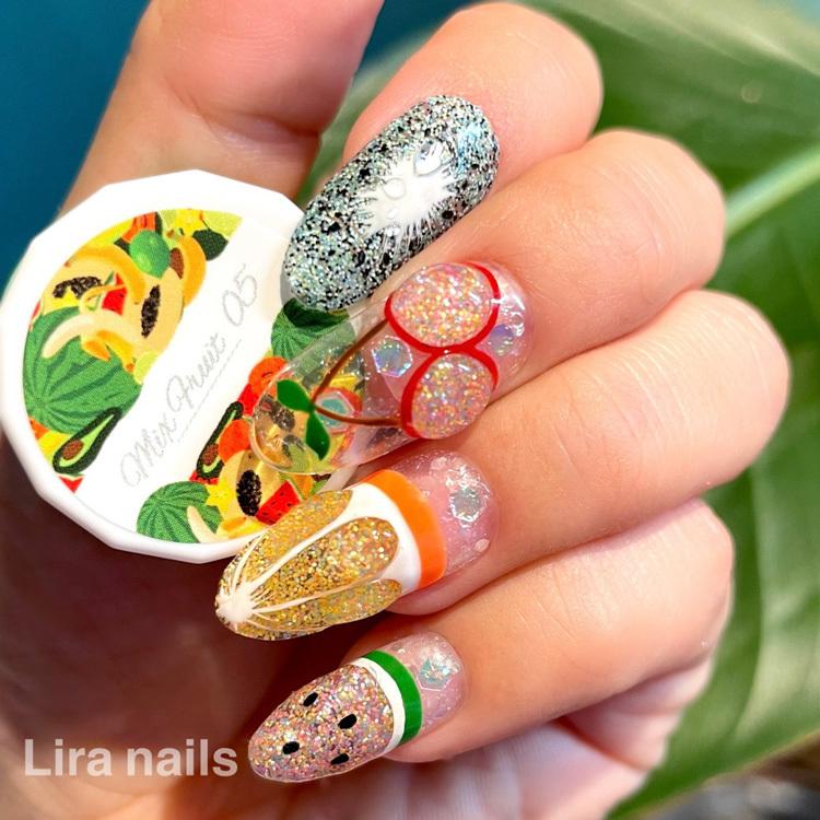 Select color ミックスフルーツ つぶつぶがかわいい カラージェル