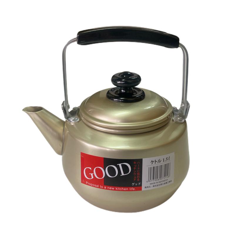 GOODケットル 1.5L 前川金属 ガス火専用 昔ながら レトロ 昭和 小さい