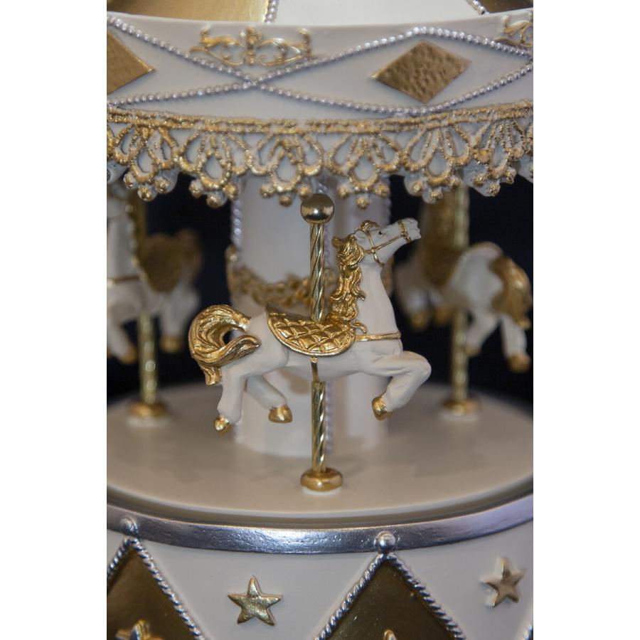 創業70年 老舗クリスマスツリー専門店 ムービングオルゴール（ホワイト