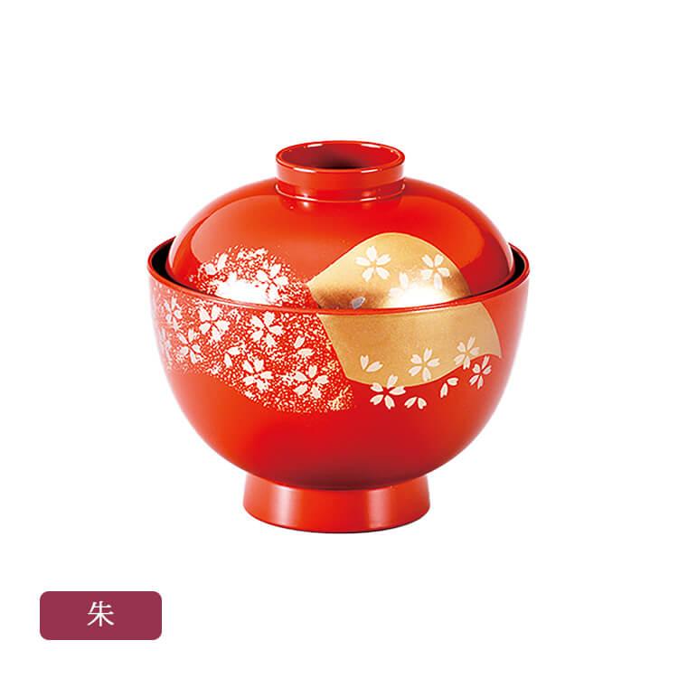 京 吸椀 山桜 全2種 フェノール樹脂製 ウレタン塗装 会津塗り 会津