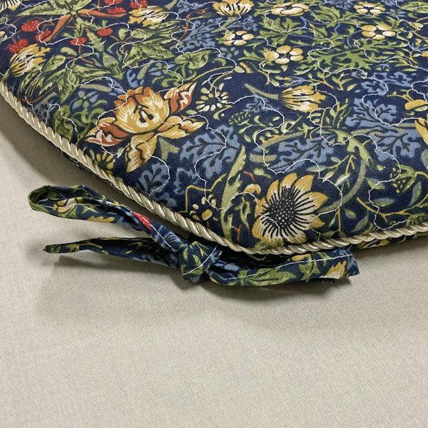 馬蹄形シートクッション TN-3199 約45×43cm ブルー : インテリア中島