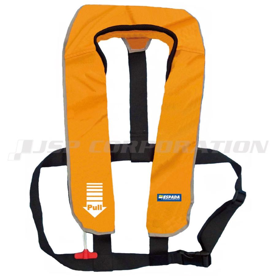 膨張式ライフジャケット 桜マーク 国土交通省形式承認品 手動膨張式 首