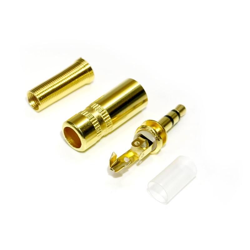 金メッキ3.5mmステレオミニプラグ (STEREO PLUG TYPE B) : NFJストア