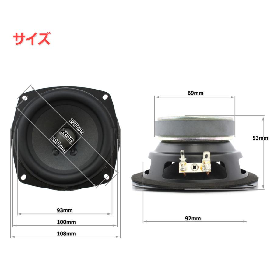 訳あり特価]10cm フルレンジスピーカーユニット 4インチ(100mm) 4Ω