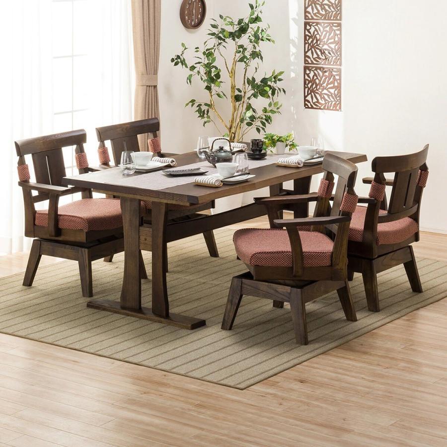 ニトリ（NITORI） 肘付き回転式ダイニングチェア(ヤマト2DBR) 食卓椅子