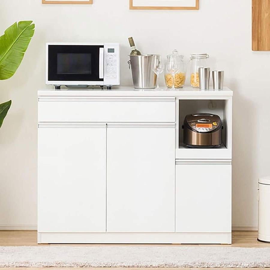 ニトリ（NITORI） キッチンカウンター(レジューム120-2TH-R WH) ニトリ