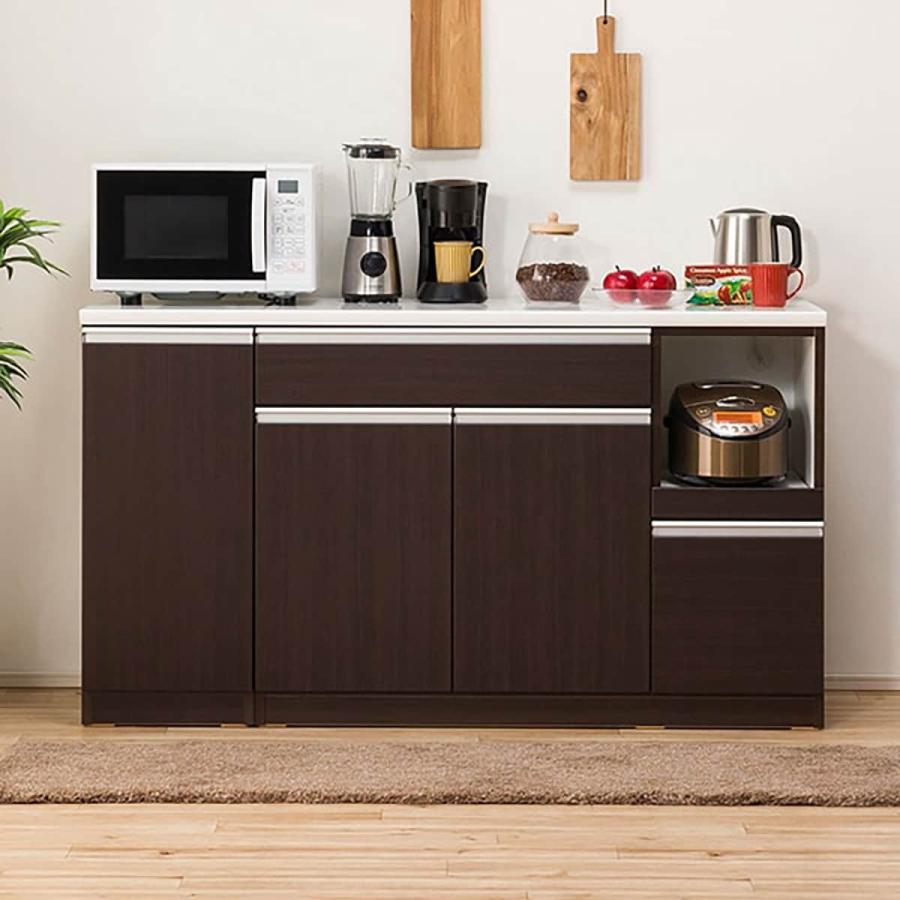 ニトリ（NITORI） キッチンカウンター(レジューム150TL-R DBR) ニトリ