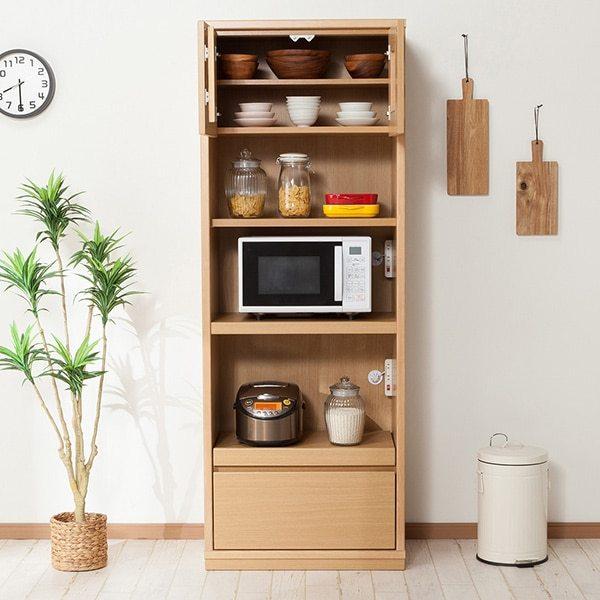 ニトリ（NITORI） 幅70cm レンジボード(アカツキ 70RB NA) キッチン