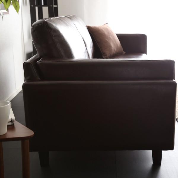 ニトリ（NITORI） ソファー ソファ 3人掛け 合成皮革ソファ(3P PVC