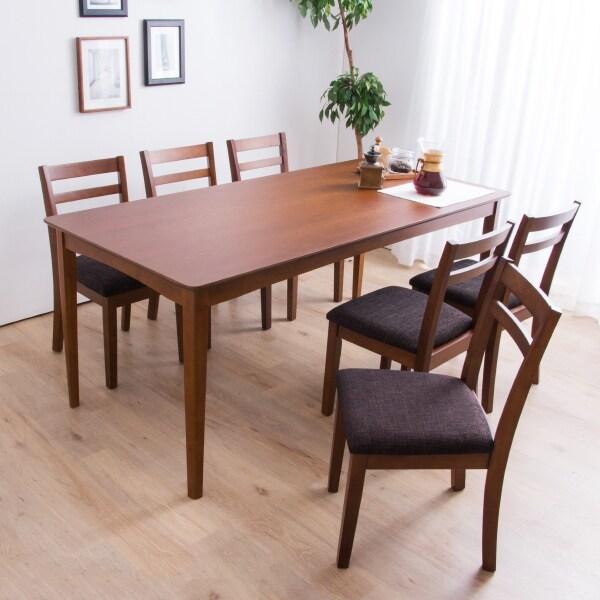 ニトリ（NITORI） 幅170cm ダイニングテーブル(170×80 ダークブラウン