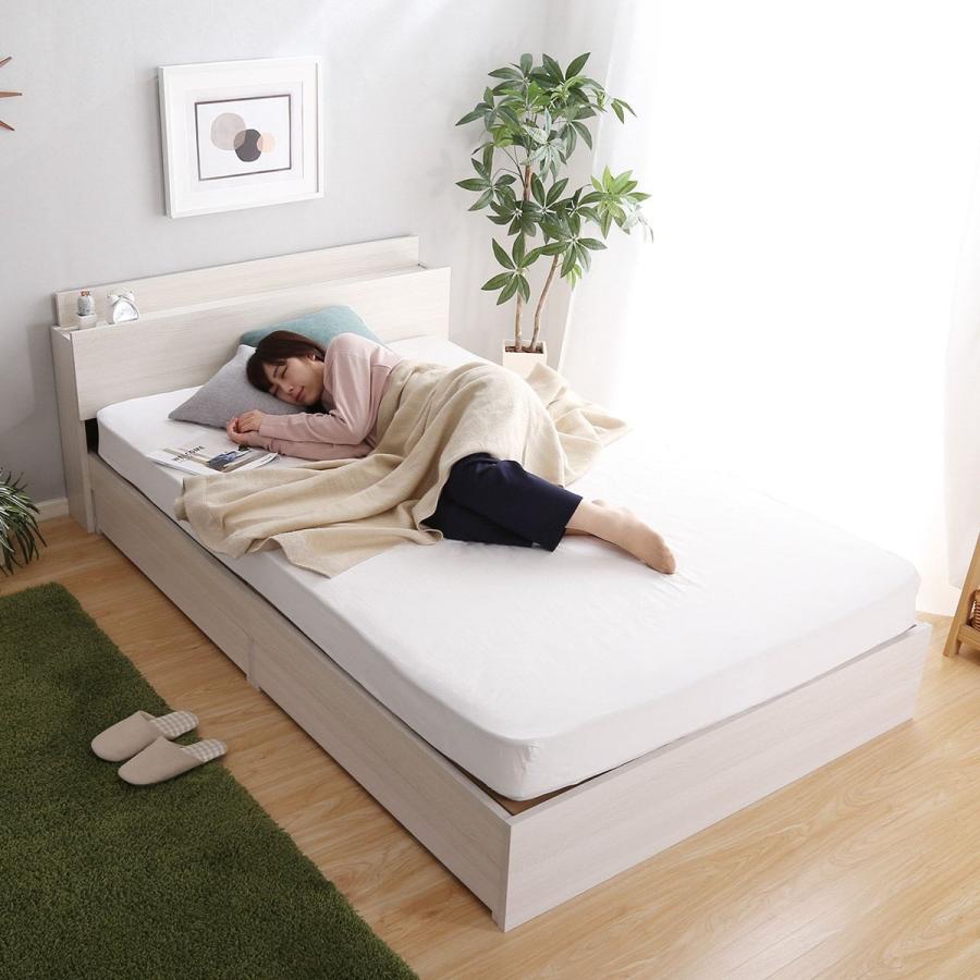 ニトリ（NITORI） ベッド シングル 棚・コンセント付きチェストベッド