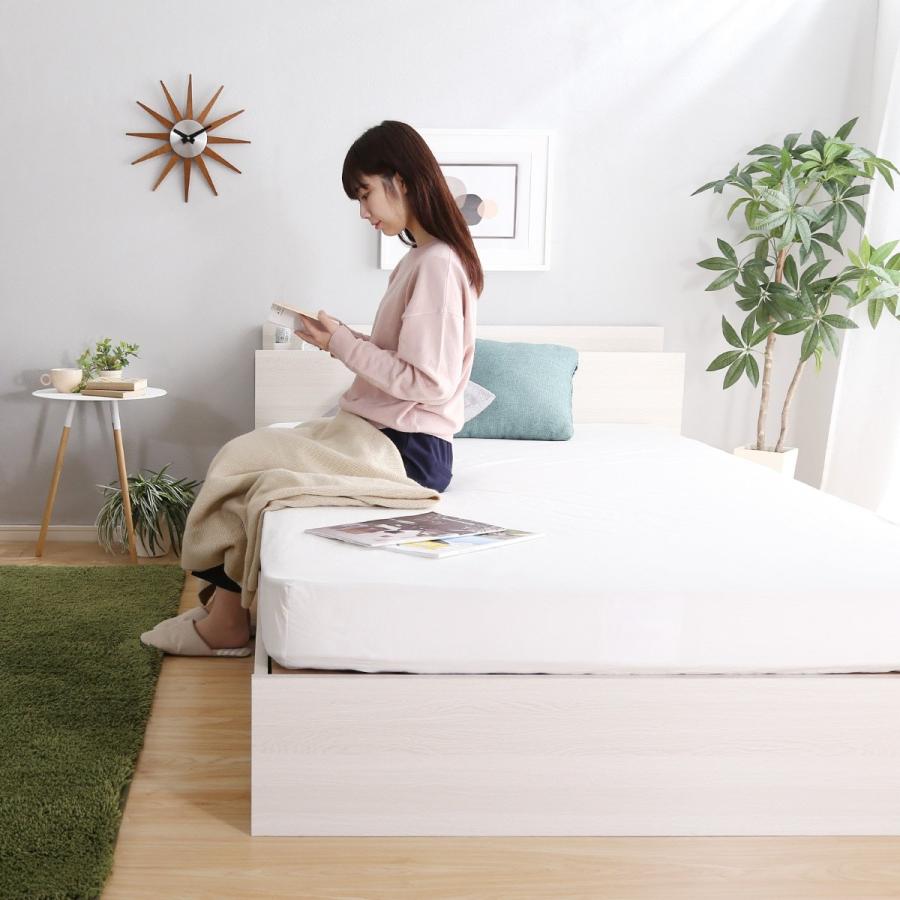 ニトリ（NITORI） ベッド シングル 棚・コンセント付きチェストベッド