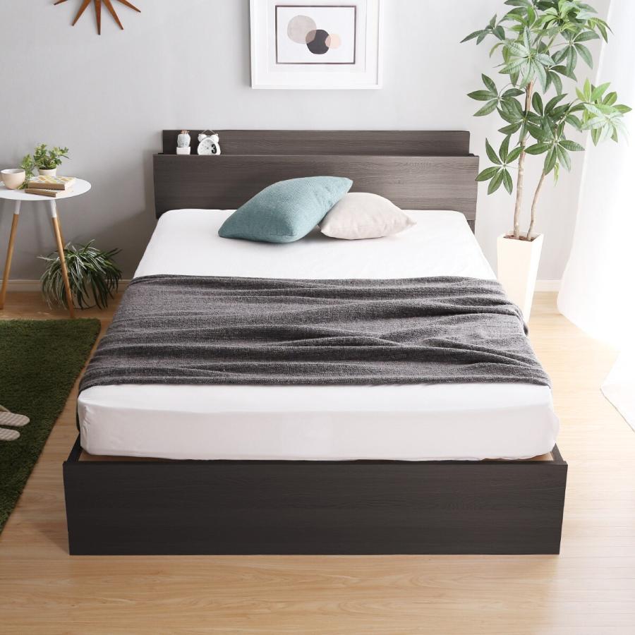 ニトリ（NITORI） ベッド セミダブル 棚・コンセント付きチェスト