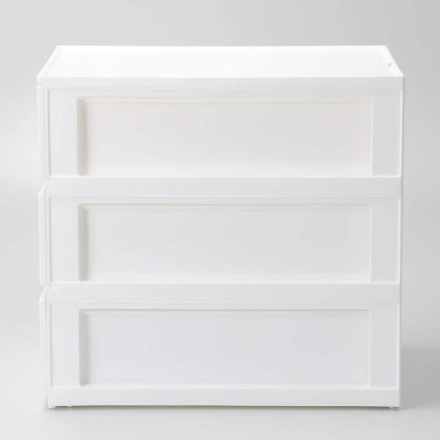 ニトリ（NITORI） 引出 Nインボックス A4 奥深 3段(ホワイト) 収納