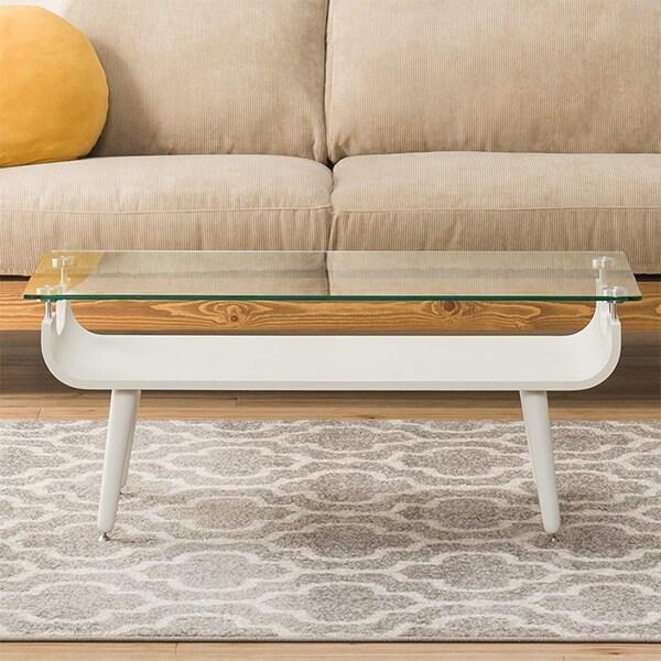 ニトリ（NITORI） 幅96cm センターテーブル(ノルディック2 9645 WH