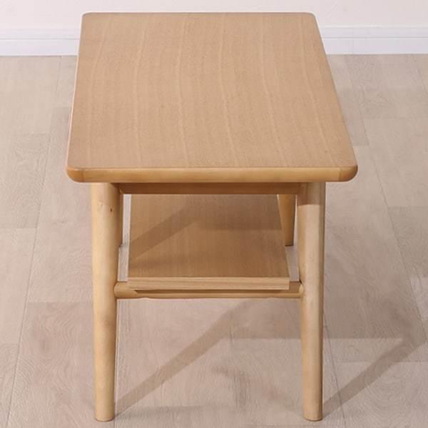 ニトリ（NITORI） 幅100cm 棚付き天然木センターテーブル(セーブル2