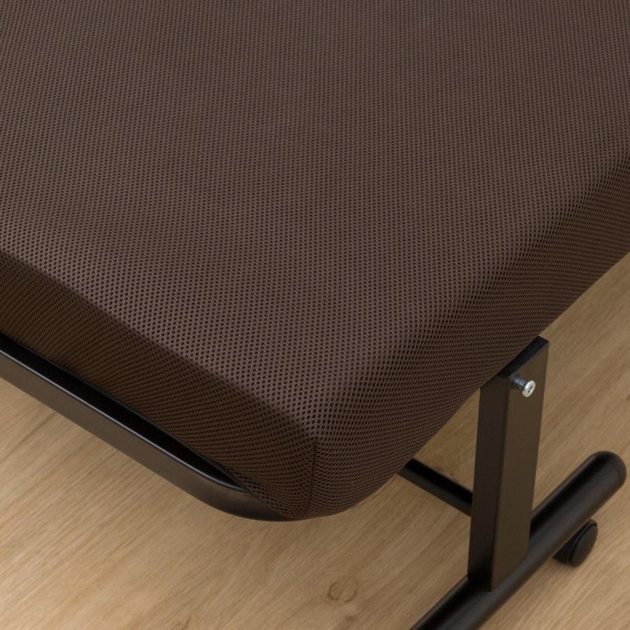 ベッド 折りたたみベッドソファ ソファベッド(HY06 BR)シングルより