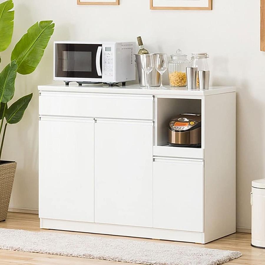 ニトリ（NITORI） キッチンカウンター(レジューム120-2TH-R WH) ニトリ