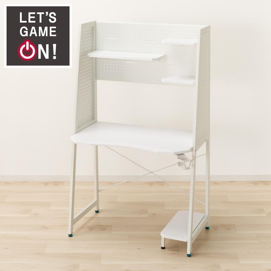 ニトリ（NITORI） ゲーミングデスク( GM009 93 WH) ワークチェア