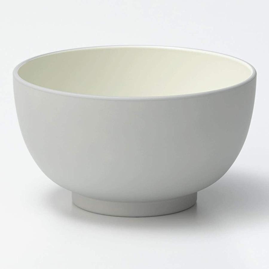 ニトリ（NITORI） マジかる撥水滑り止め付小さめ汁椀(ライトグレー