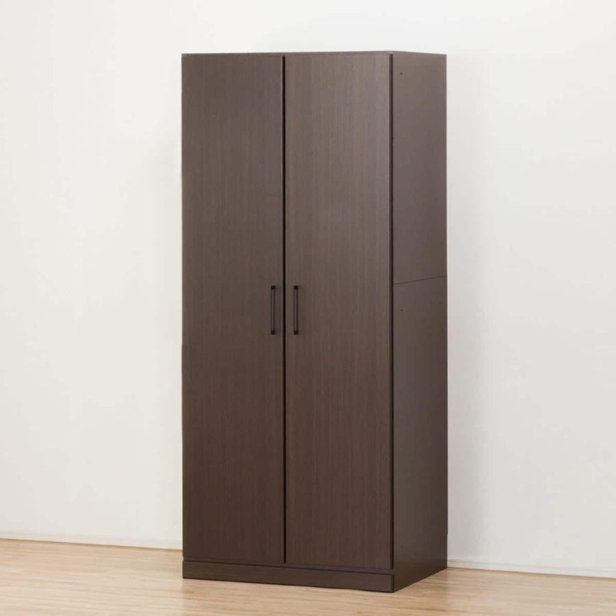 ニトリ（NITORI） ワードローブ(アーデル2 80WR DBR分割) : ニトリ