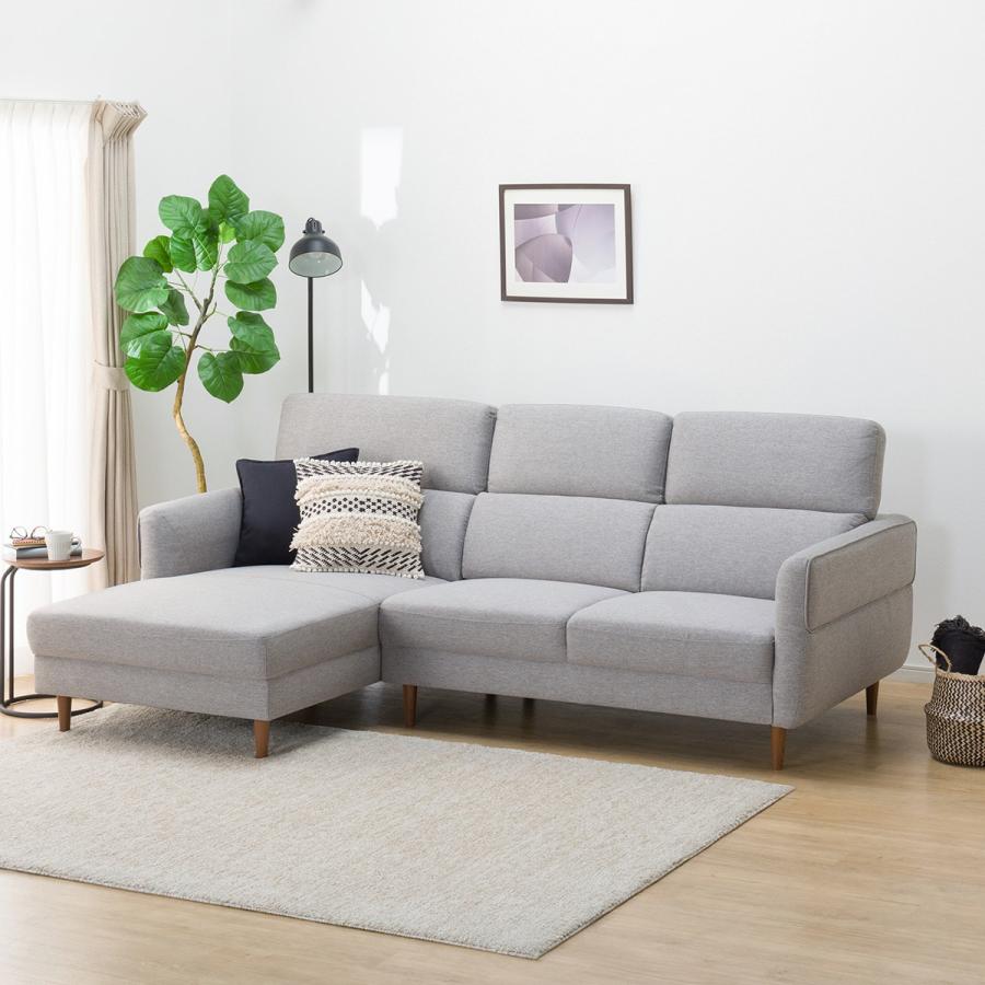 ニトリ（NITORI） ソファー ソファ 布張りカウチソファ(KK026 RC GY) 3