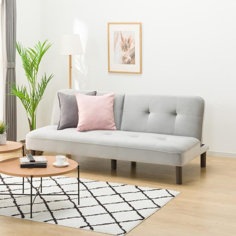 ニトリ（NITORI） 背もたれが別々に動くソファベッド(XL02 GY