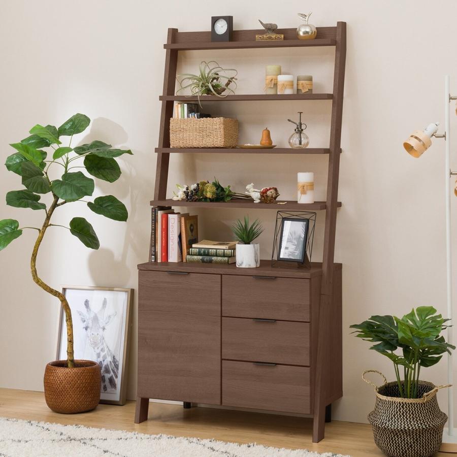 ニトリ（NITORI） サイドボードラック(エトナ80SB MBR) リビング収納