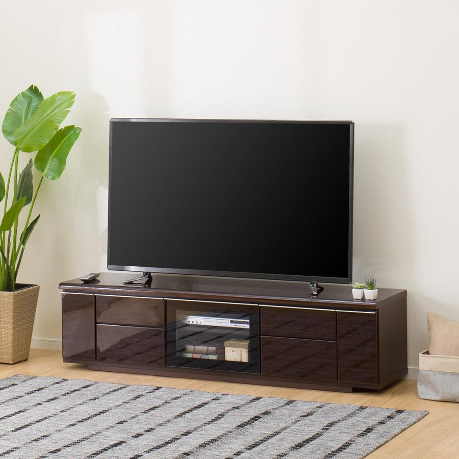 ニトリ（NITORI） 幅175 光沢のある木目模様が美しいローボード