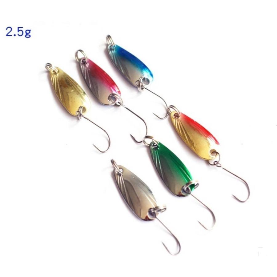釣り具 ルアー スプーンルアー 2.5g マイクロスプーン ルアーセット