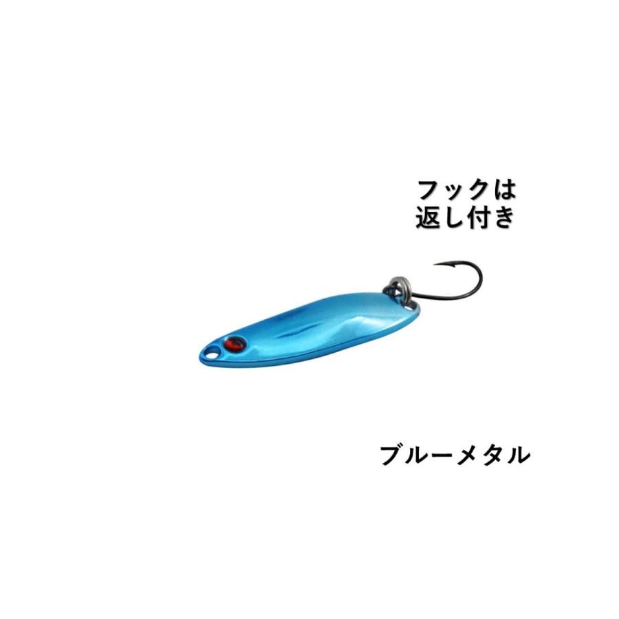 釣り具 ルアー スプーンルアー 3.0g ルアーセット メタルカラー 5色
