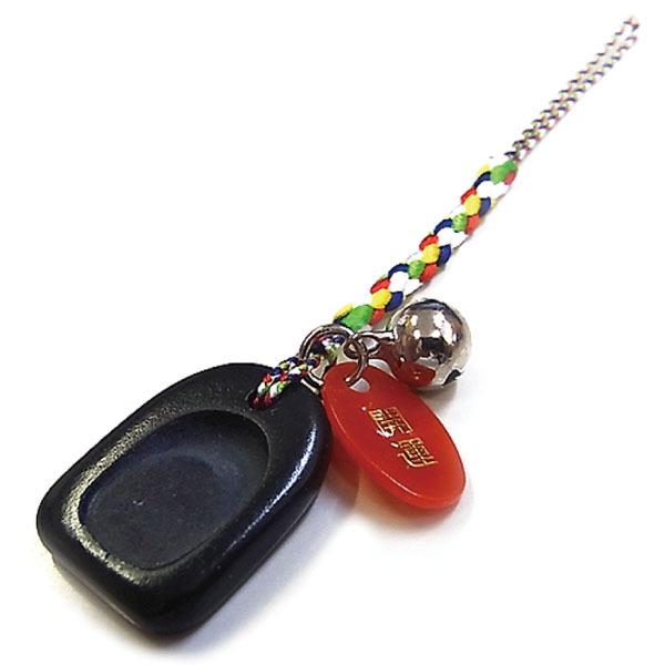 玄昌石 合格硯 ストラップ / 合格 祈願 学業 成就 開運 厄除 手作り