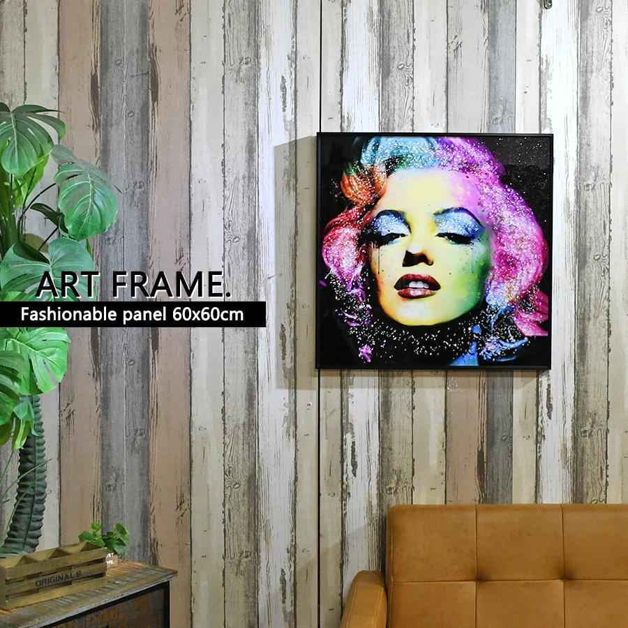 アートパネル 60×60 水晶絵 KH978 マリリンモンロー 女性 人物 ポップ