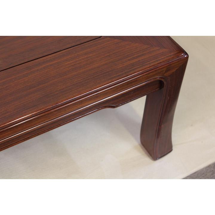 紫檀一重バチ足生地机座卓 浅井美好 4尺5寸 唐木 座卓 (座敷机) 日本