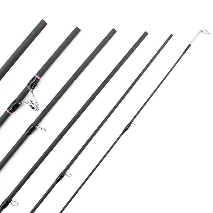 超軽量 カーボンロッド スピニング S662L バスロッド ウッドグリップ