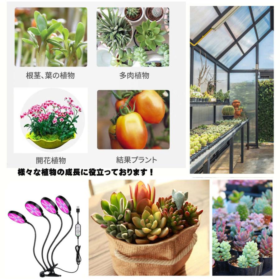 NISSIN LUX 植物育成ライト LED 植物ライト 円盤3灯式 室内栽培ランプ