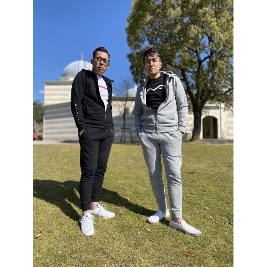 大人のスウェットカジュアルセットアップ（ZIPパーカー＆ジョガー