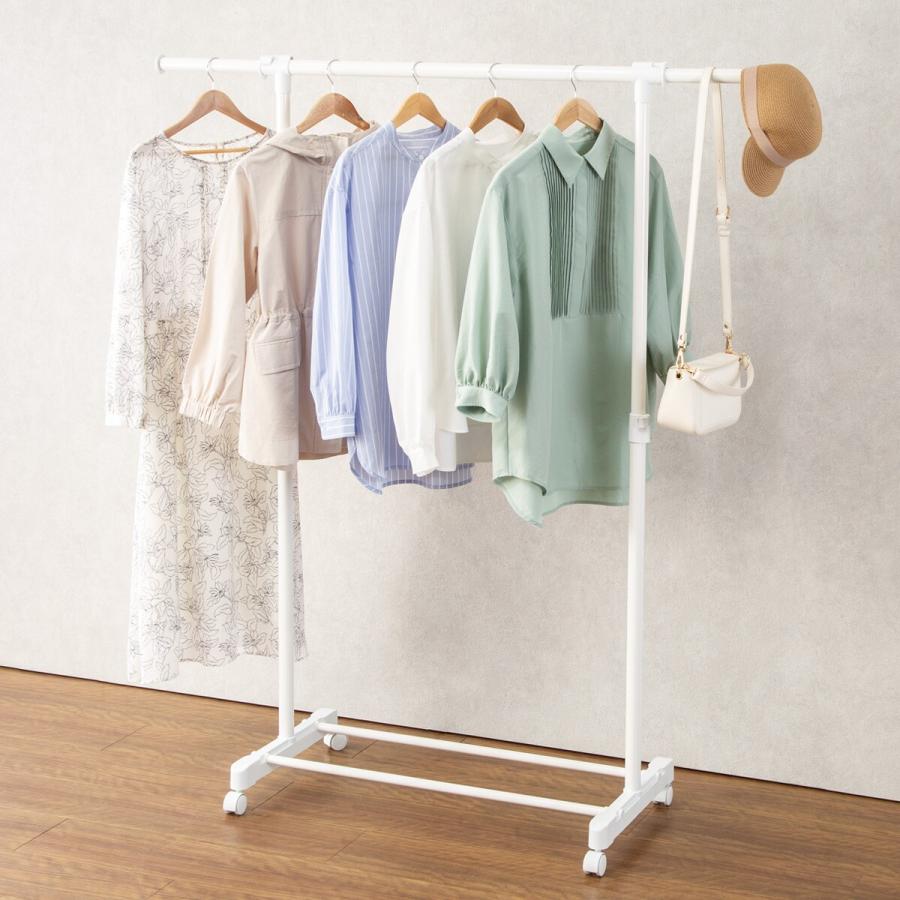 ニトリ（NITORI） ハンガーラック シングル伸長 (HT2c ホワイト