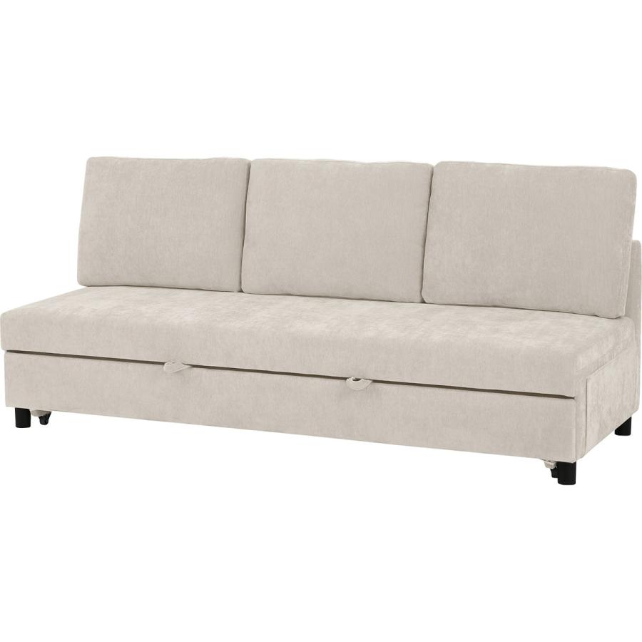 ニトリ（NITORI） 3人掛け布張りソファベッド(ノアーク3 MO) ニトリ