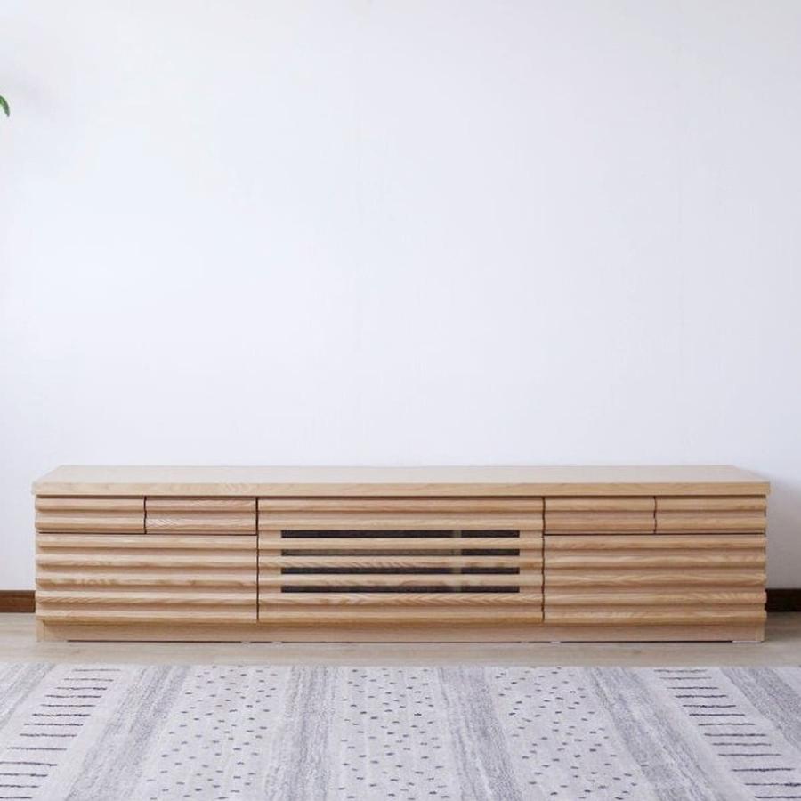 ニトリ（NITORI） 天然木工芸突板ルーバーテレビ台（180 NA） テレビ台