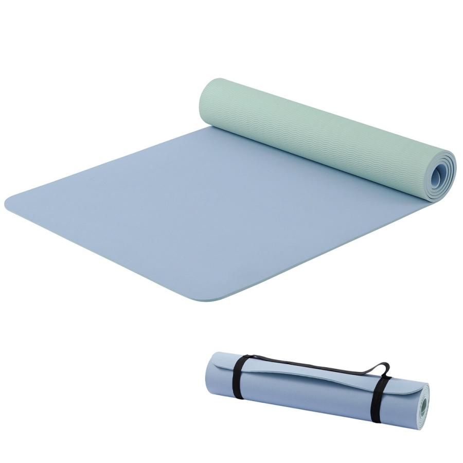 ニトリ（NITORI） バイカラー ヨガマット(厚さ6mm BL) : ニトリ Yahoo