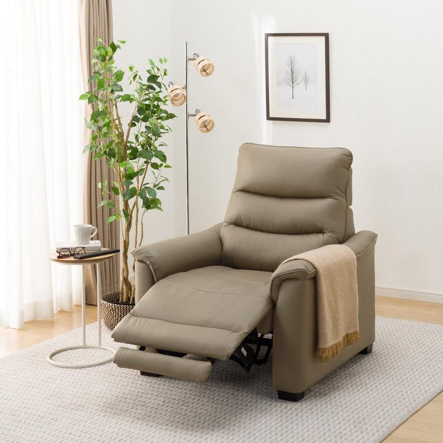 ニトリ（NITORI） 1人用電動リクライニングソファ(Nビリーバ3 革 MO