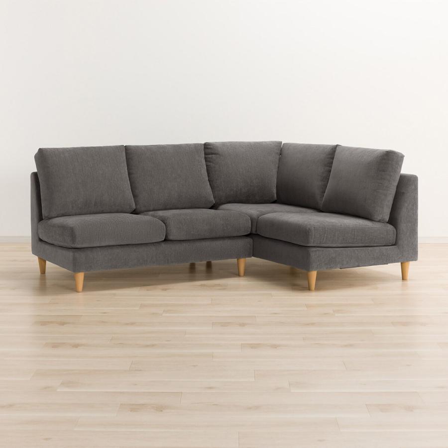 ニトリ（NITORI） 布張り左コーナーソファ(CS03 SD DGY/LBR) ニトリ