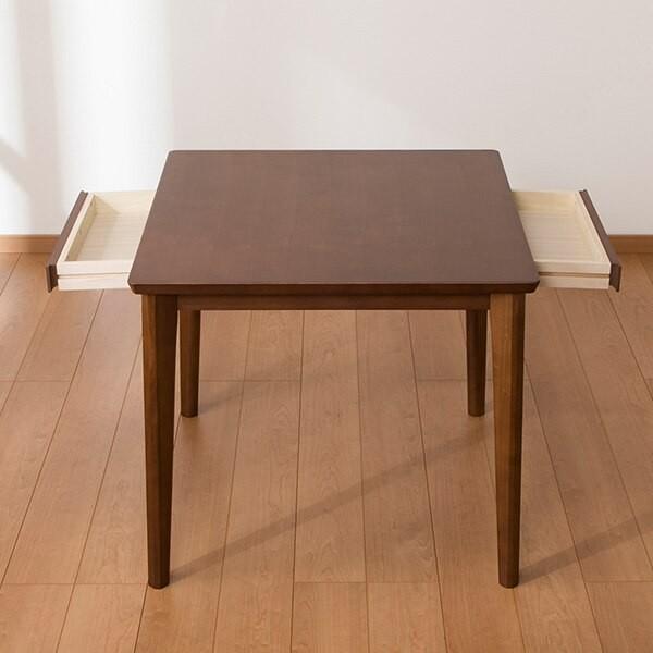 ニトリ（NITORI） 幅80cm ダイニングテーブル3点セット(ロレイン5H