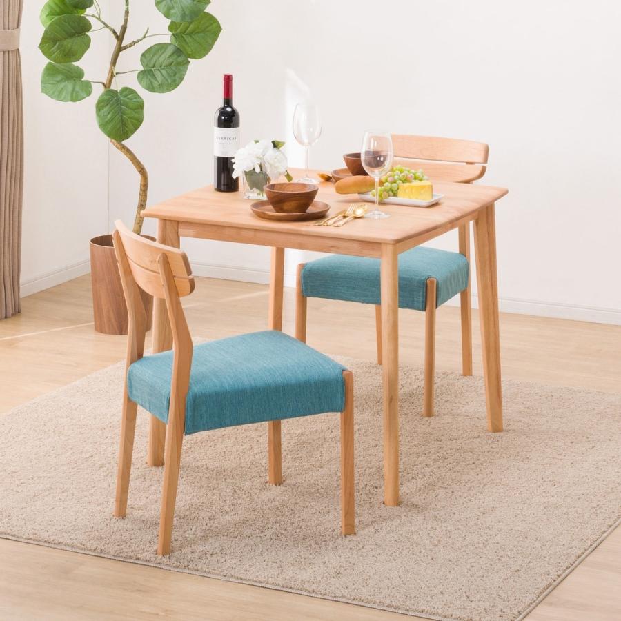 ニトリ（NITORI） 幅80 ダイニングテーブル3点セット（DTアルナス