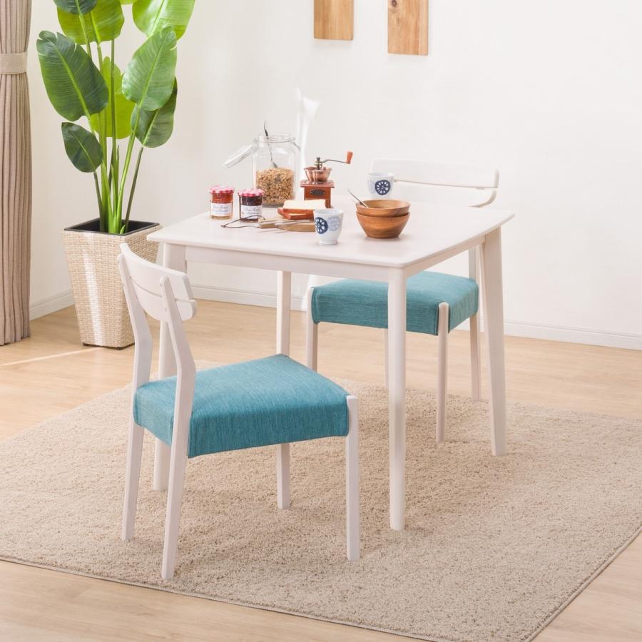 ニトリ（NITORI） 幅80 ダイニングテーブル3点セット（DTアルナス