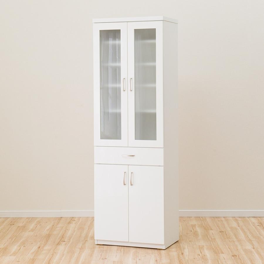 ニトリ（NITORI） 幅60cm 食器棚(コパン T 60DB WH) ニトリ期間限定：4