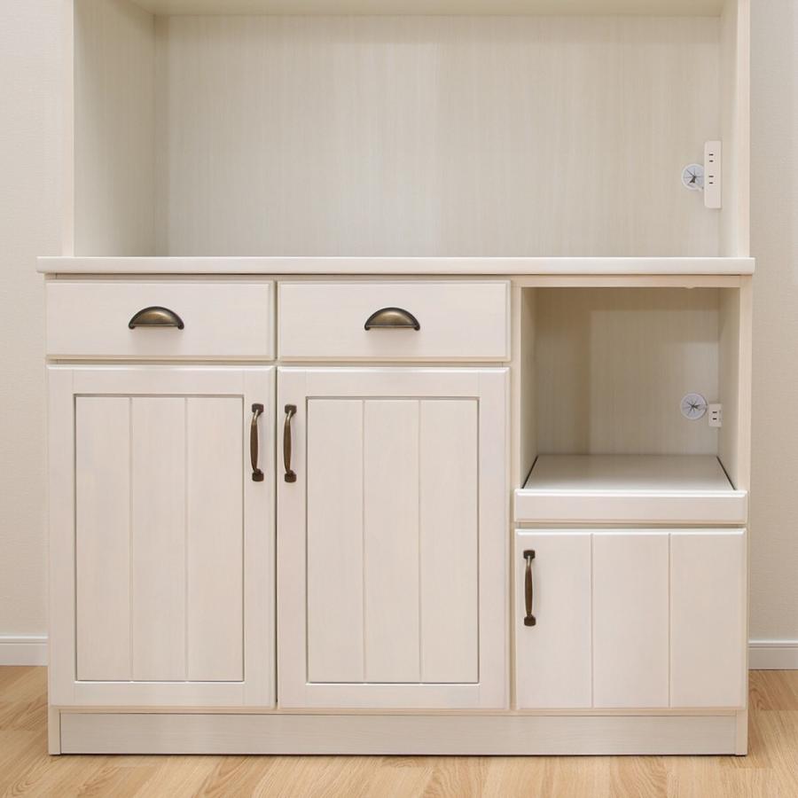 ニトリ（NITORI） 幅120cm キッチンボード(ミランダ2 120 WW